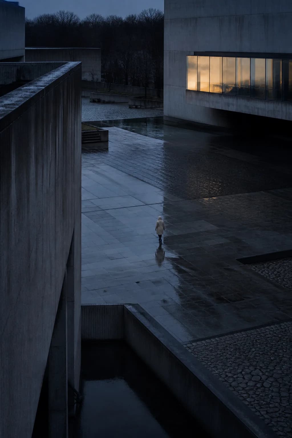 A lone figure in Nia Calder's fictional Thresholds series